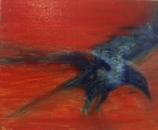 <h5>Black Phoenix</h5><p>Oil on Canvas 25.5cm x 30.5cm </p>