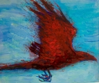 <h5>Red Rage</h5><p>Oil on Canvas
25.5cm x 30.5cm</p>