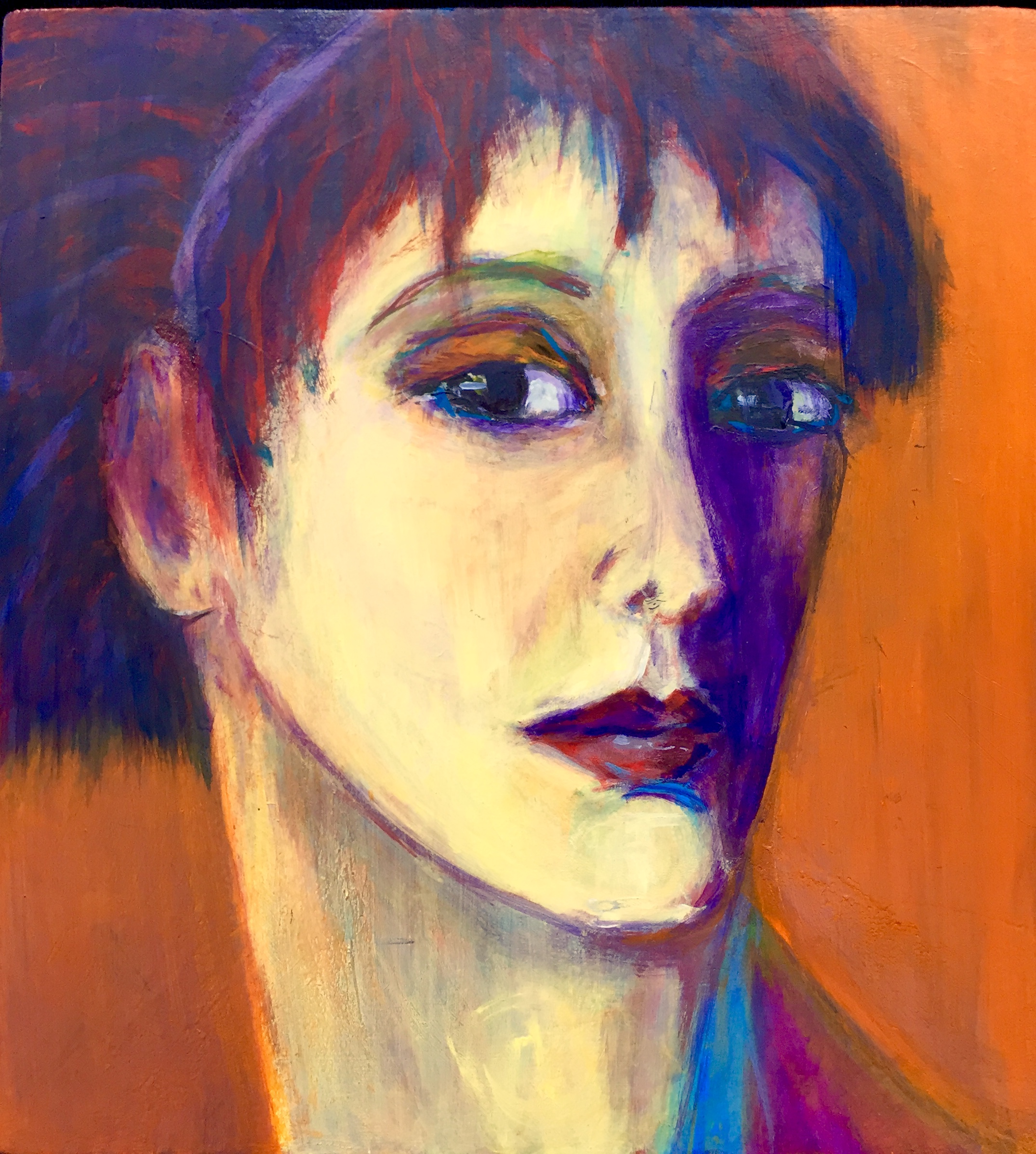 I See The True You - Acrylic on Board - (Framed) Image Size: 34.5cm x 32cm