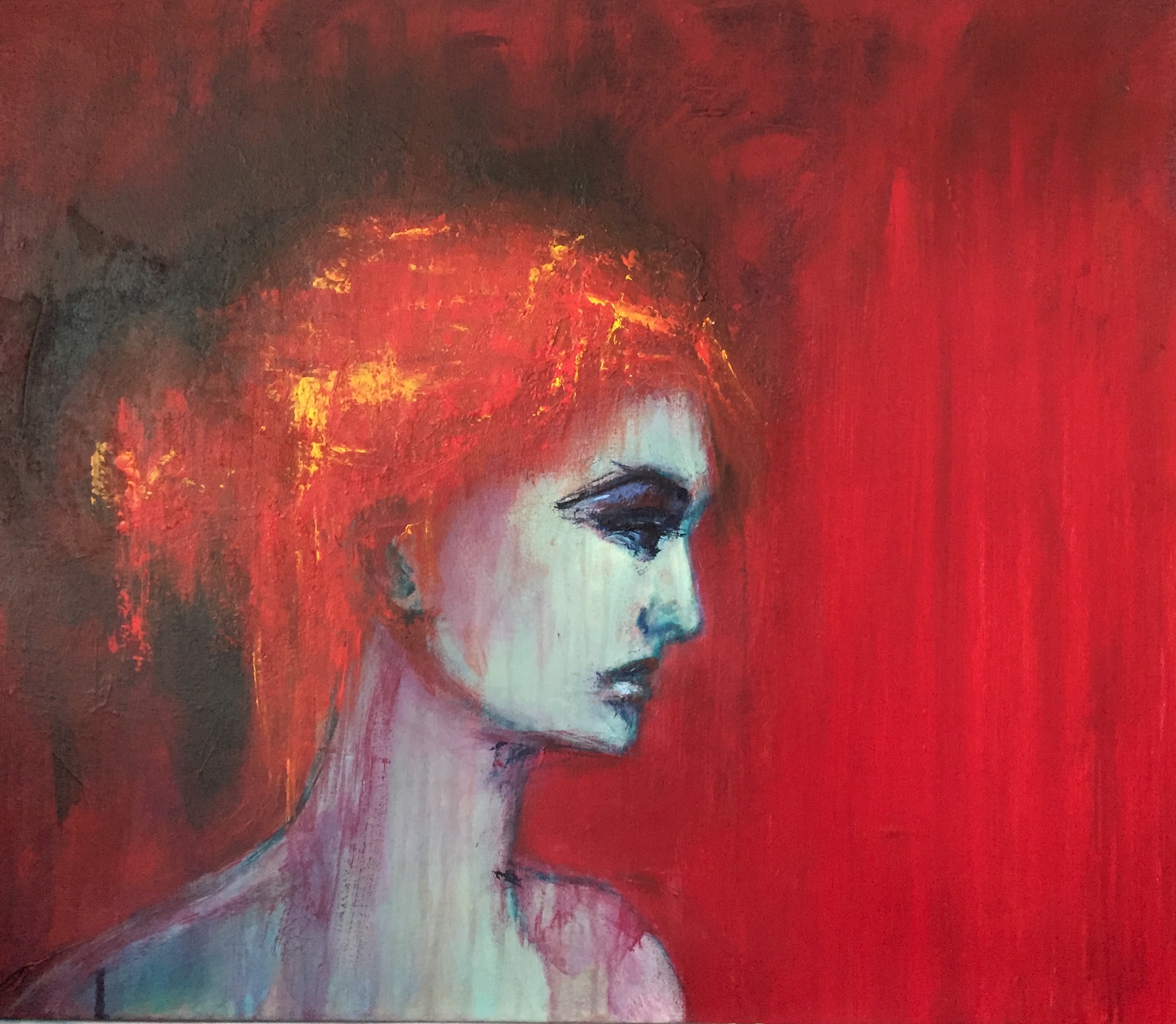 I Miss You,  Acrylic on Canvas - (Framed) Image Size: 61cm x 71cm